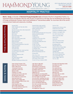 Hospitality Practice Brochure (for Immigration Law Firm) | Flyer Design by citygirl17