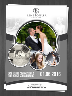 Flyer Fotografie modern, stilvoll edel
