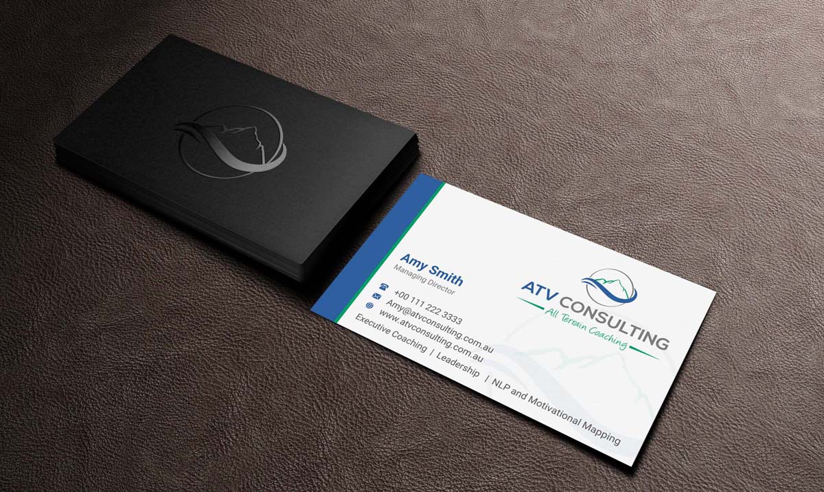 Business Card Design by INDIAN_Ashok for ATV Consulting | Design #10862815