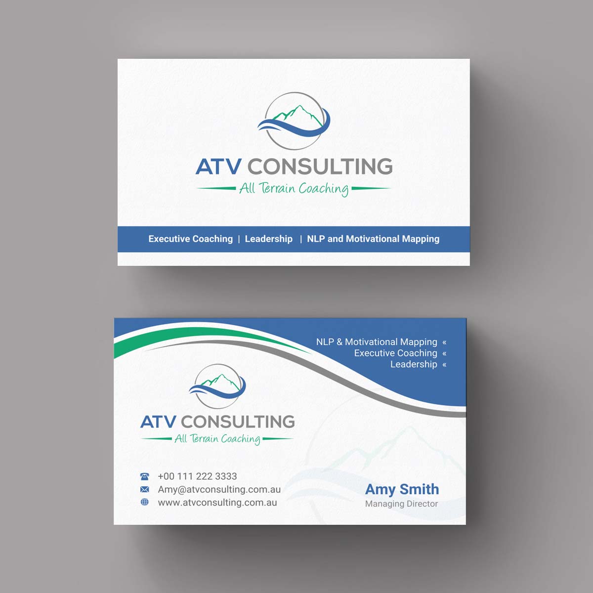 Design de Carte de Visite par INDIAN_Ashok pour ATV Consulting | Design #10862817