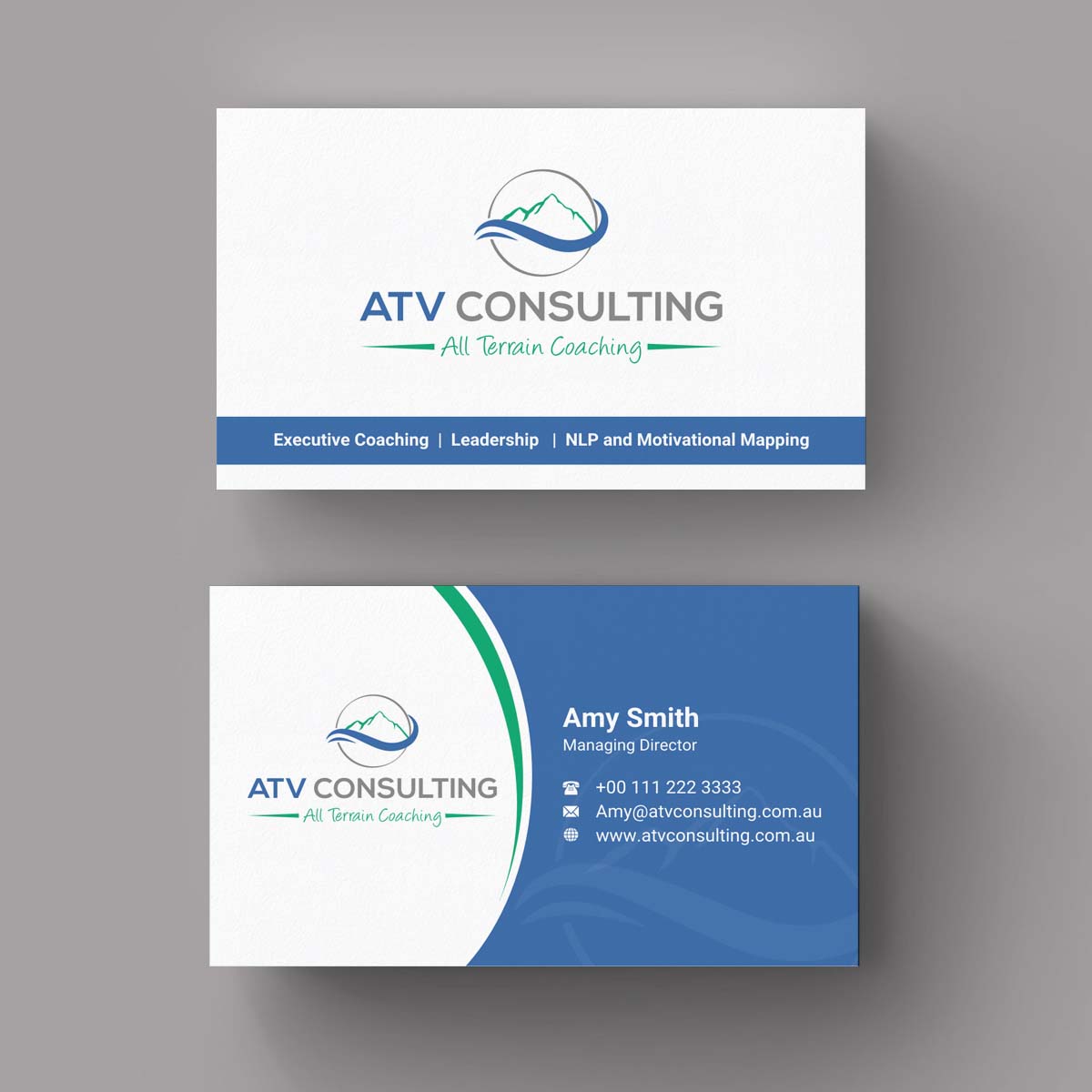 Design de Carte de Visite par INDIAN_Ashok pour ATV Consulting | Design #10862820