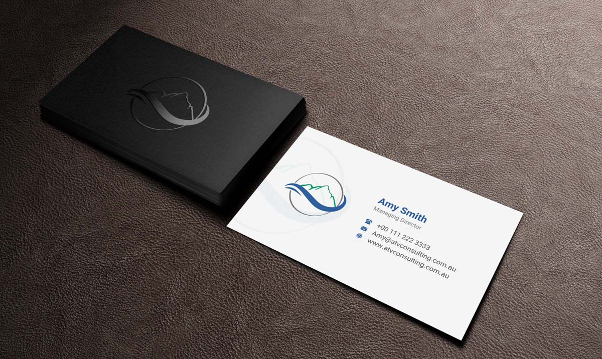 Business Card Design by INDIAN_Ashok for ATV Consulting | Design #10862821