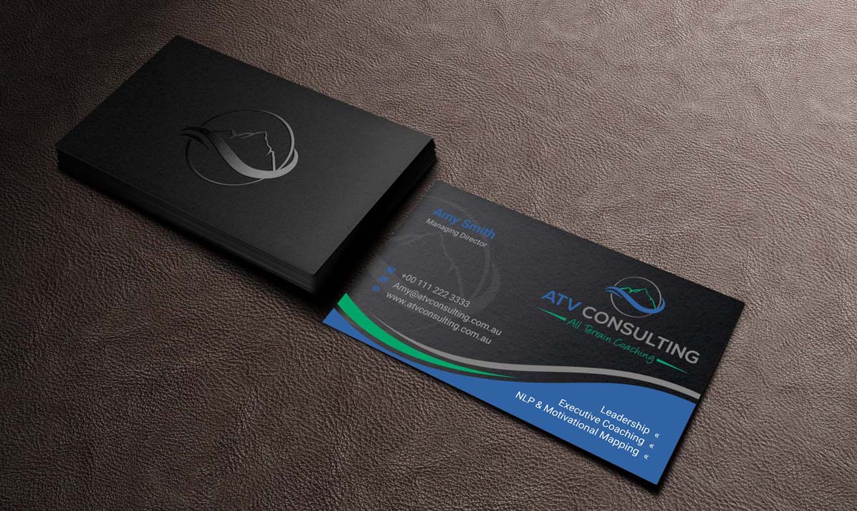 Business Card Design by INDIAN_Ashok for ATV Consulting | Design: #10862822