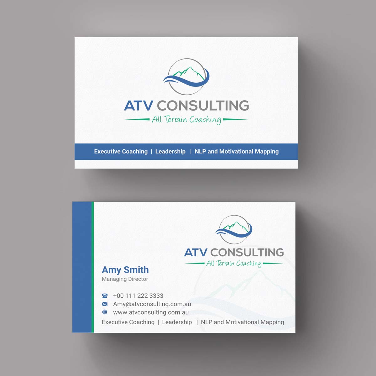 Design de Carte de Visite par INDIAN_Ashok pour ATV Consulting | Design #10862830