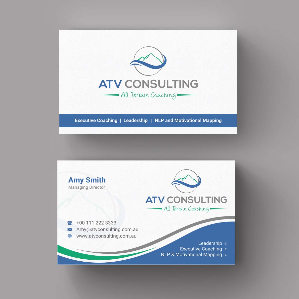 Visitenkarten-Design von INDIAN_Ashok für ATV Consulting | Design #10862833