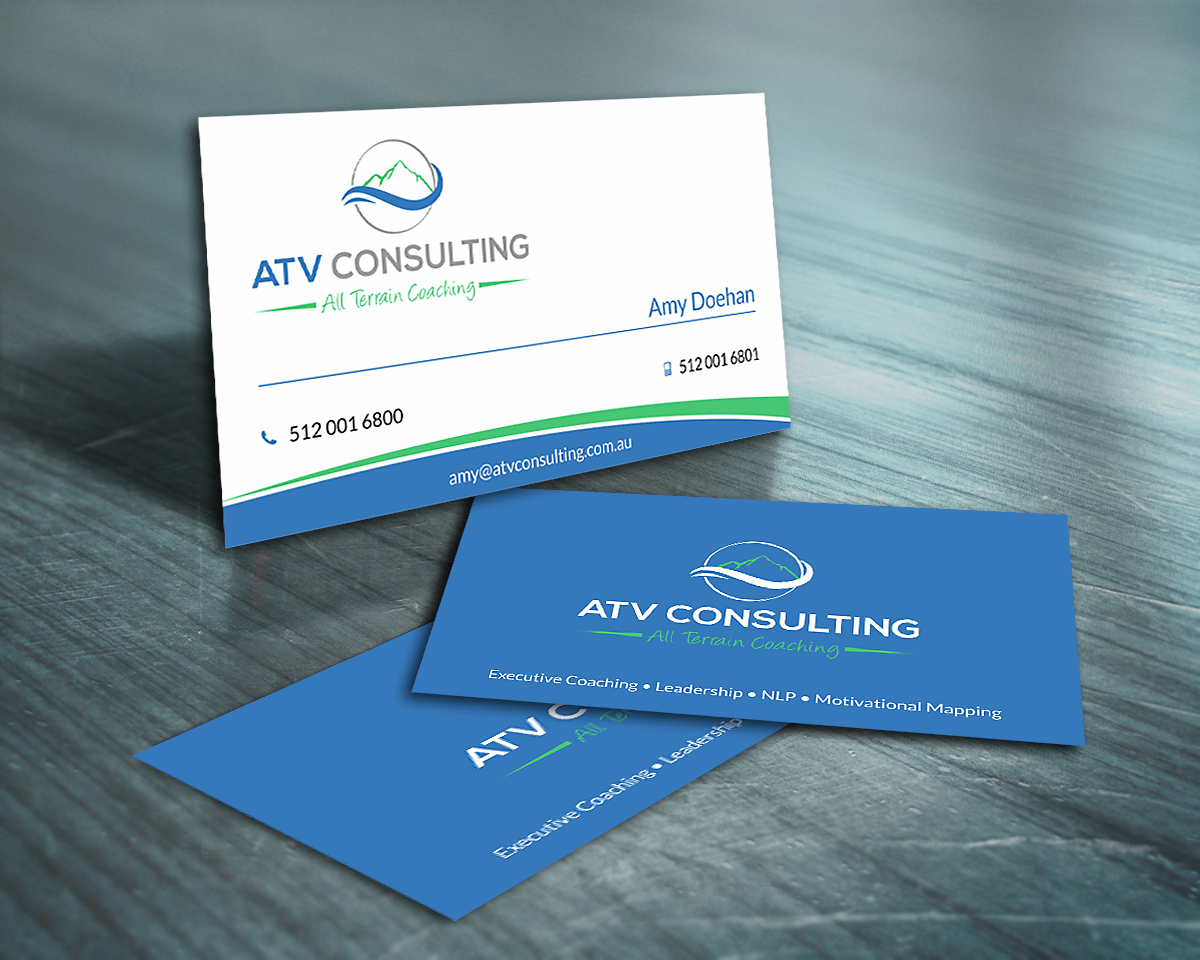 Business Card Design by SKYdesign for ATV Consulting | Design #10869089