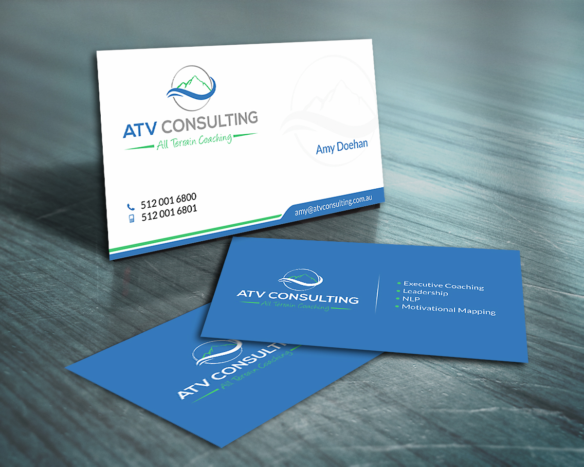 Diseño de Tarjeta de Presentación por SKYdesign para ATV Consulting | Diseño #10869090