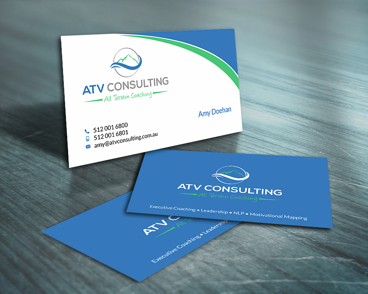 Business Card Design by SKYdesign for ATV Consulting | Design #10869103