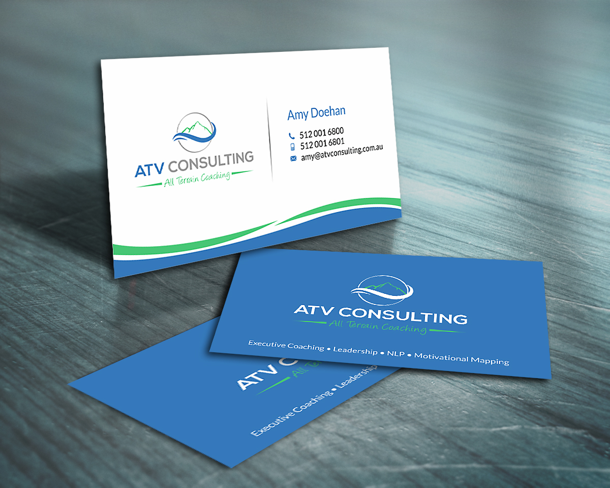 Business Card Design by SKYdesign for ATV Consulting | Design #10869104