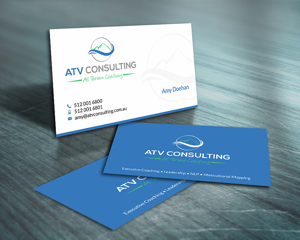 Business Card Design by SKYdesign for ATV Consulting | Design #10869114