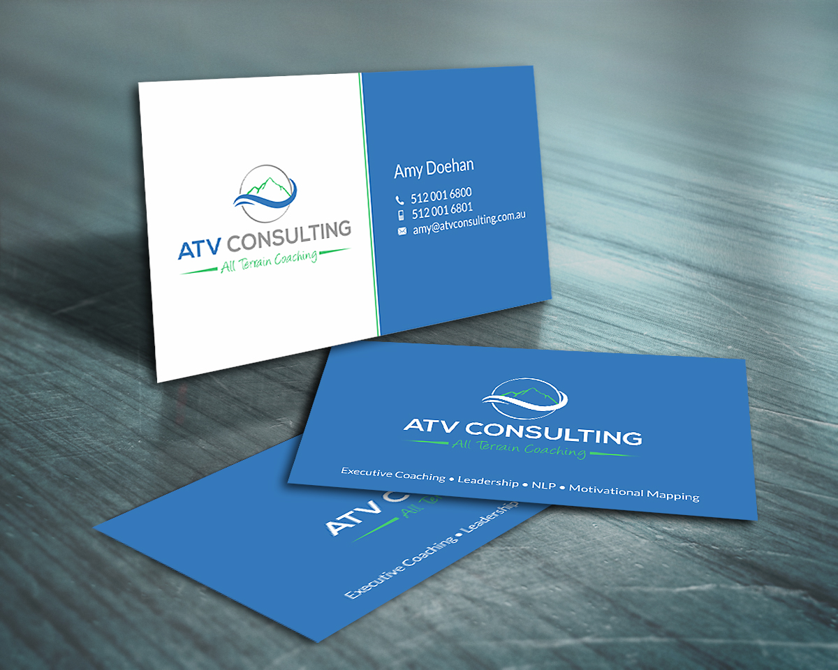 Business Card Design by SKYdesign for ATV Consulting | Design #10869121