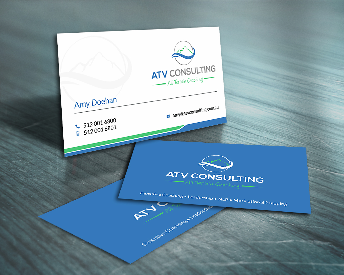 Business Card Design by SKYdesign for ATV Consulting | Design #10869123