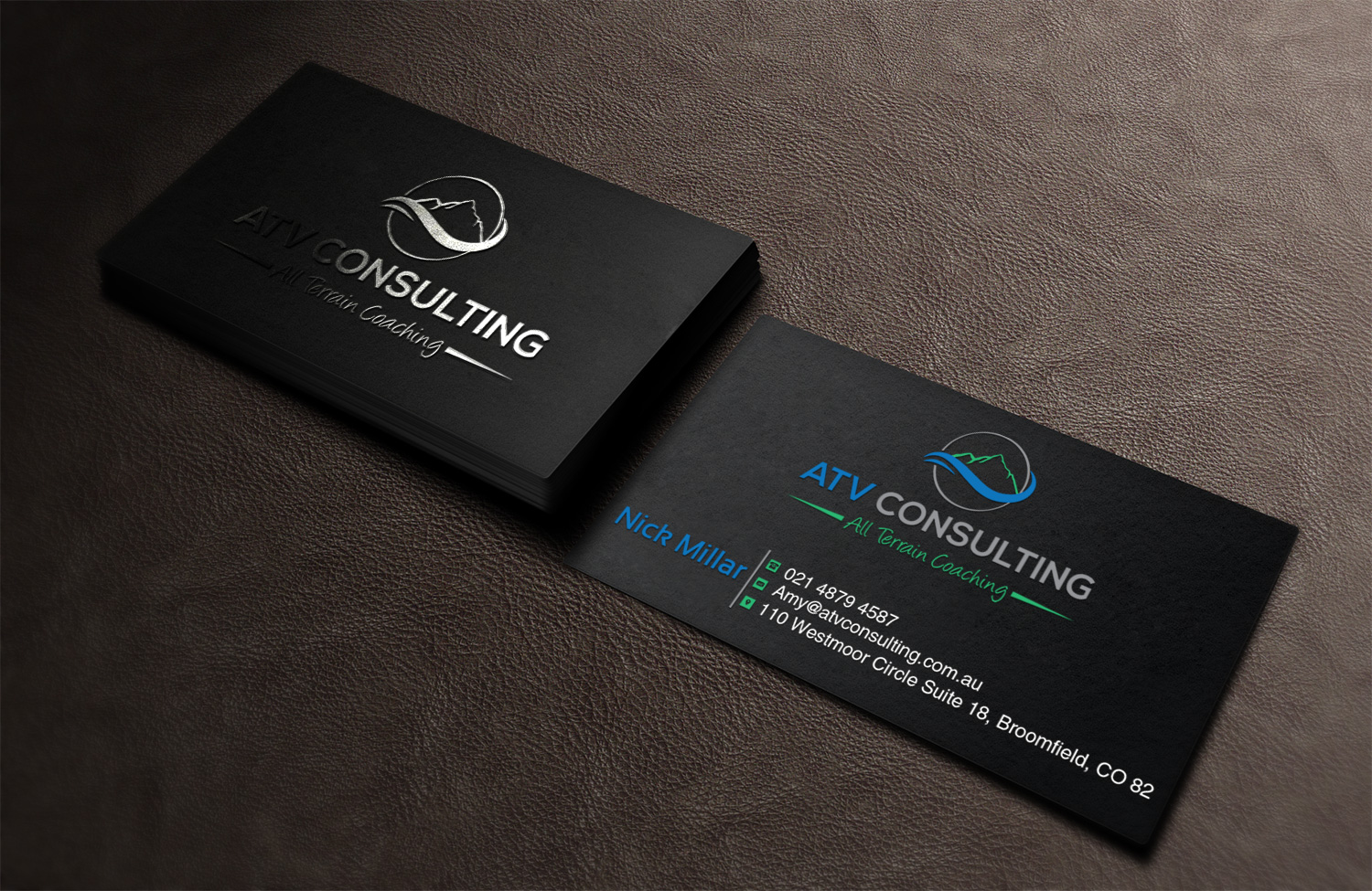Business Card Design by Lanka Ama for ATV Consulting | Design #10861959