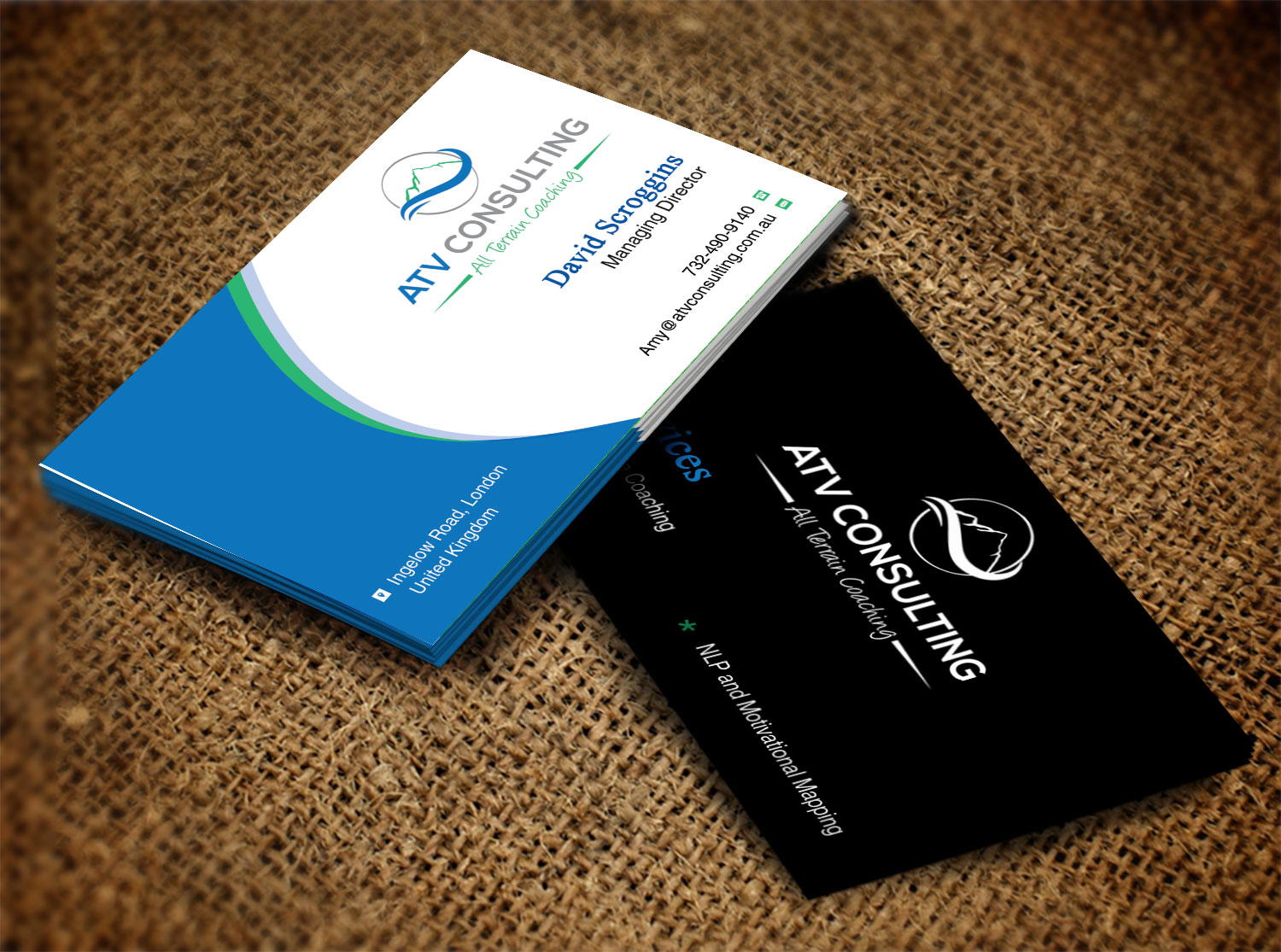 Visitenkarten-Design von Lanka Ama für ATV Consulting | Design #10861973