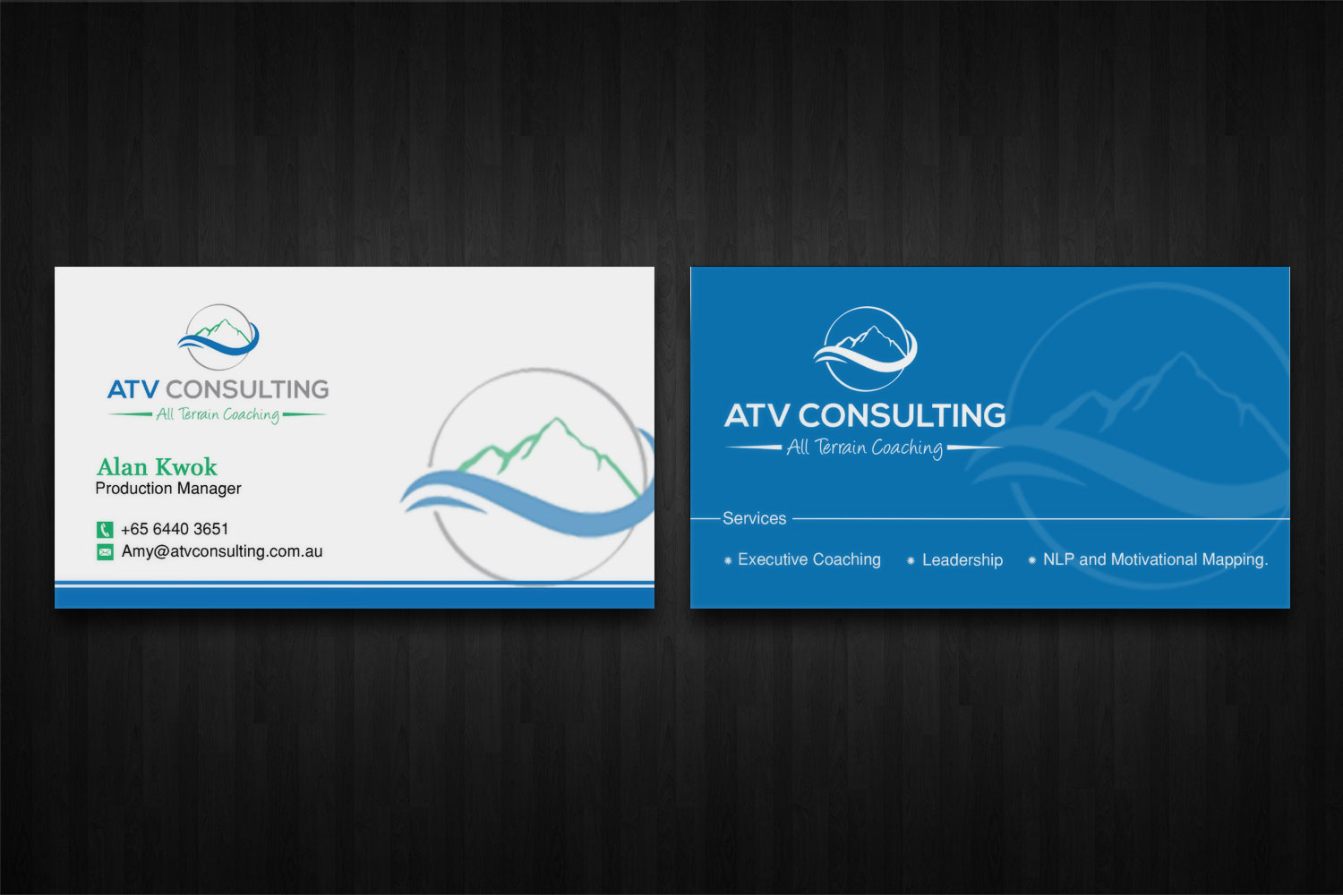 Design de Carte de Visite par Lanka Ama pour ATV Consulting | Design #10861977