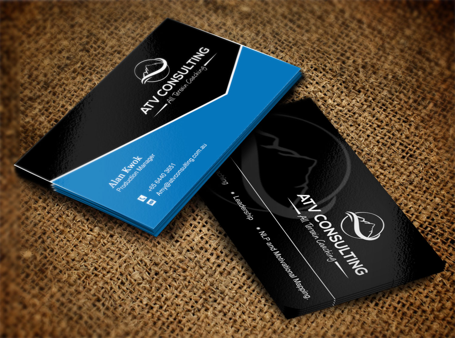 Visitenkarten-Design von Lanka Ama für ATV Consulting | Design #10861978