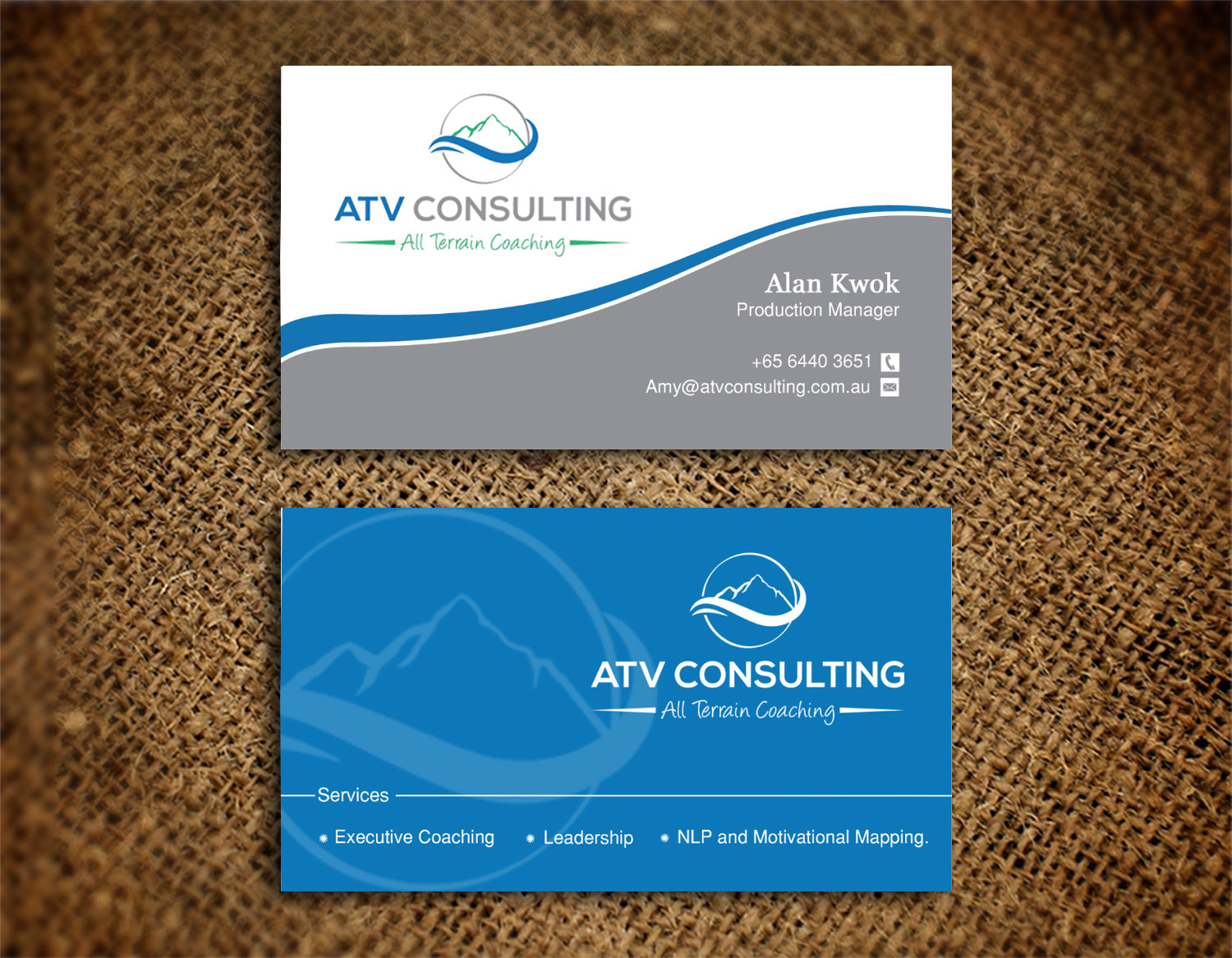 Visitenkarten-Design von Lanka Ama für ATV Consulting | Design #10861979