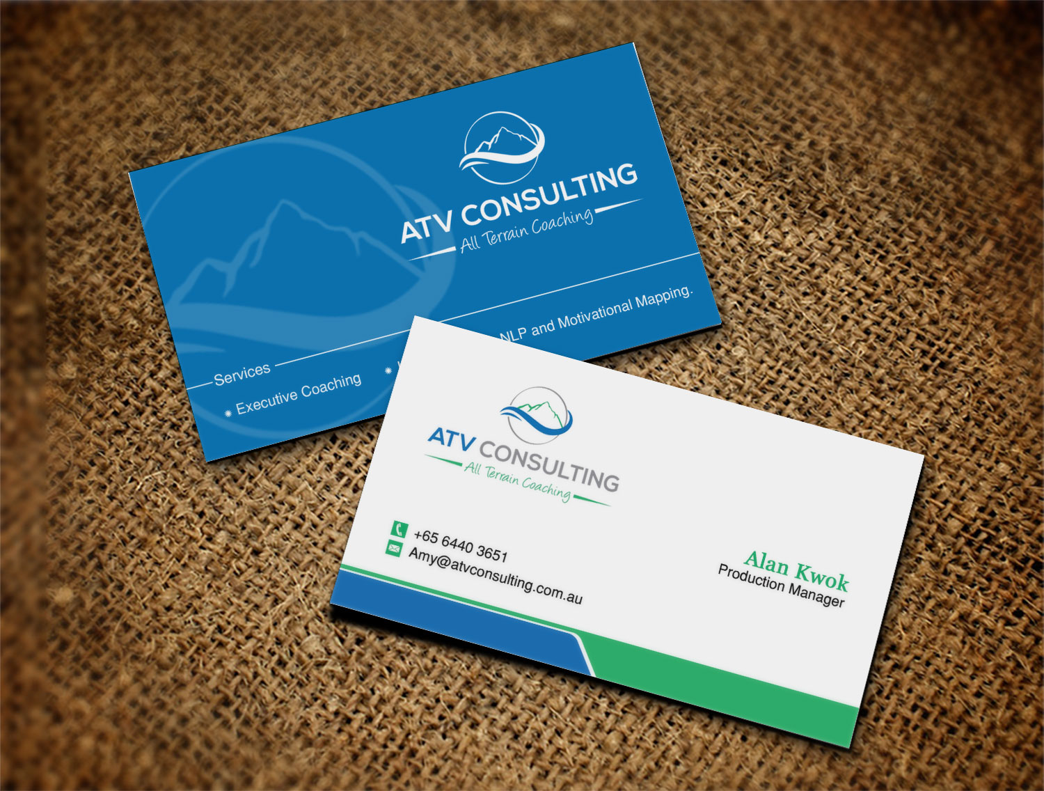 Visitenkarten-Design von Lanka Ama für ATV Consulting | Design #10861981