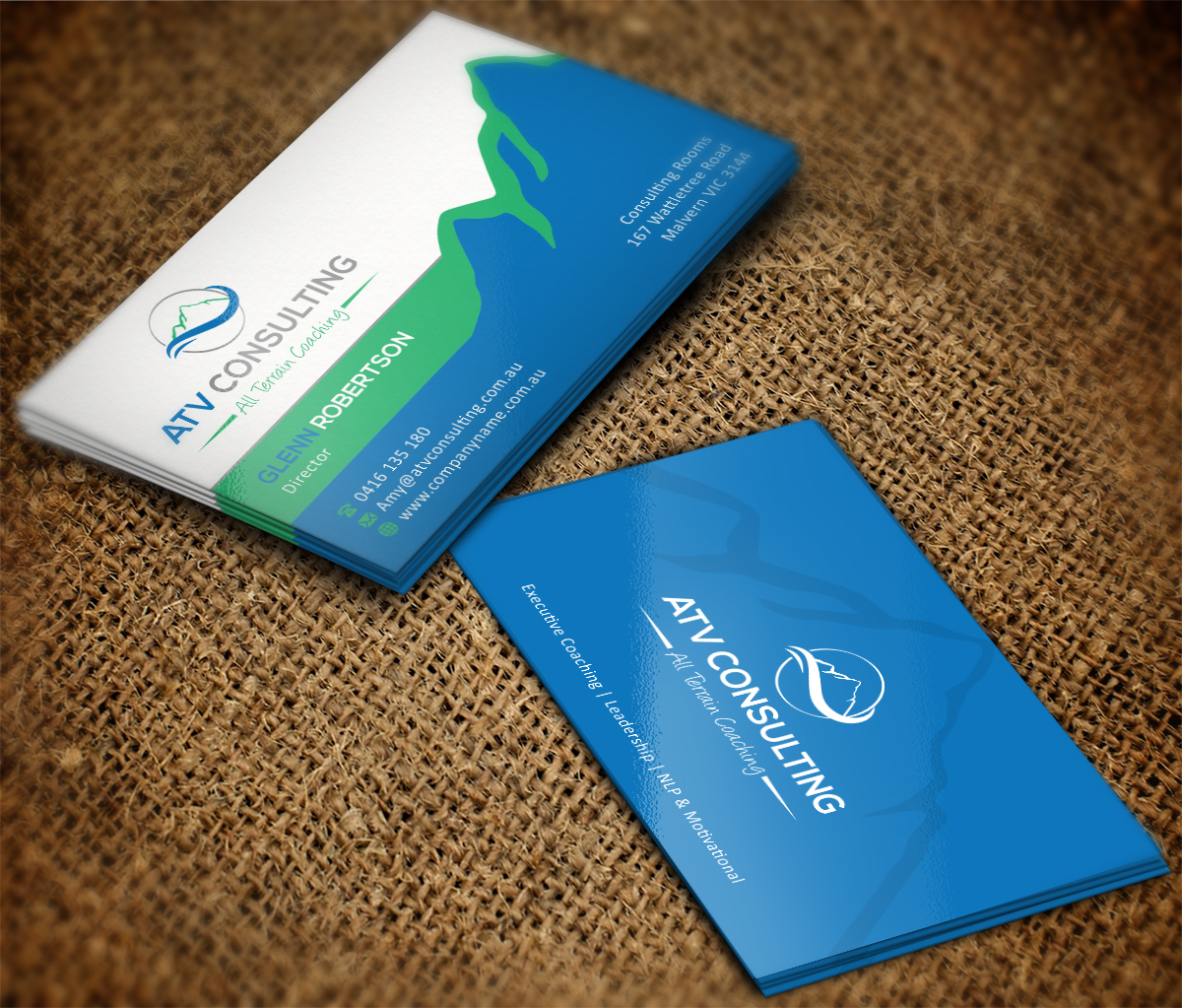 Business Card Design by Grafactory for ATV Consulting | Design #10932826