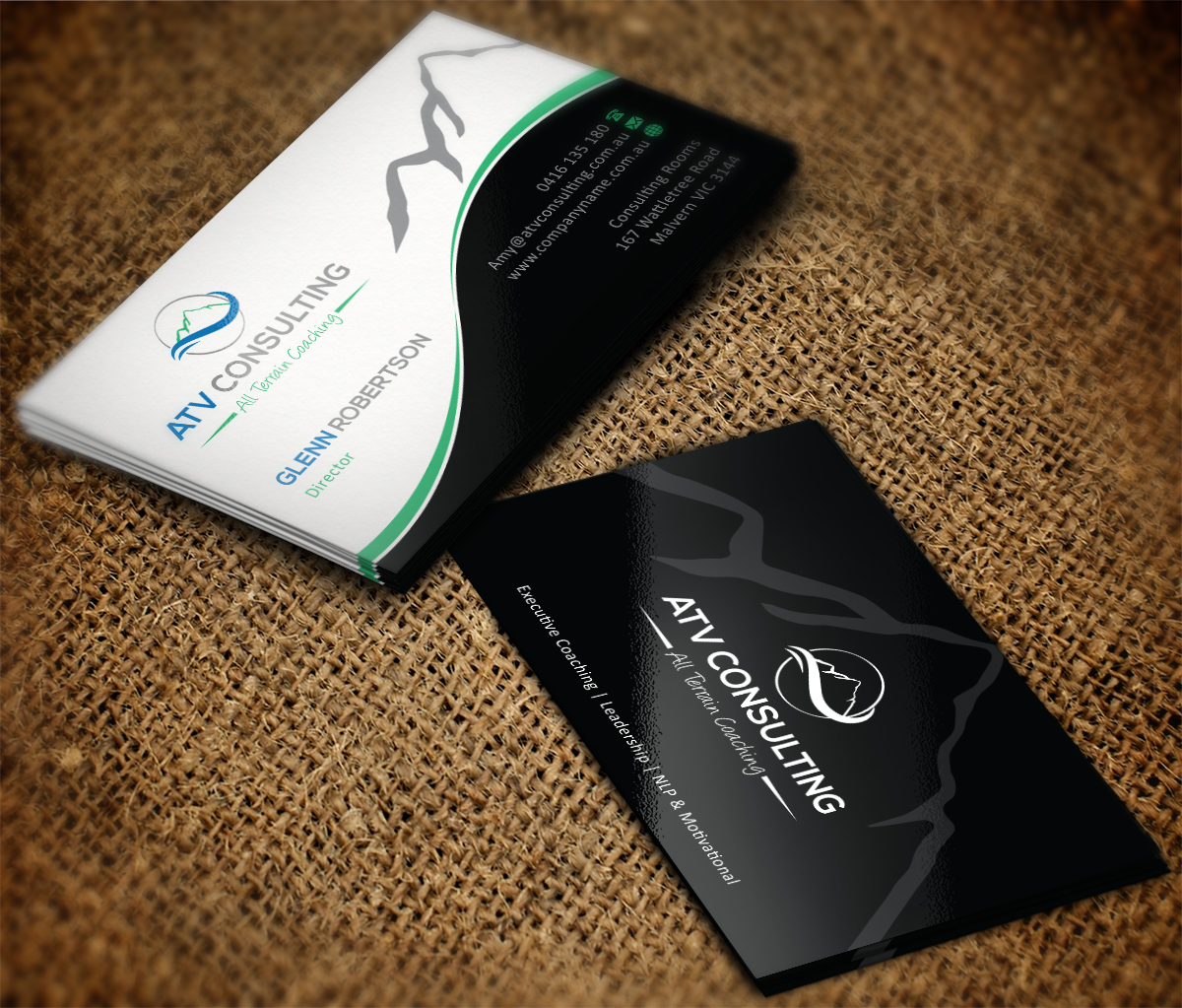 Business Card Design by Grafactory for ATV Consulting | Design #10932851