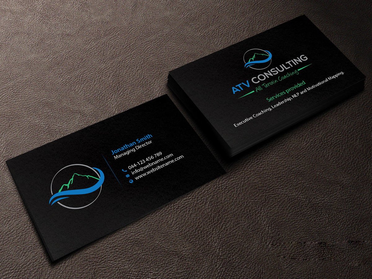 Business Card Design by Creations Box 2015 for ATV Consulting | Design #10867638