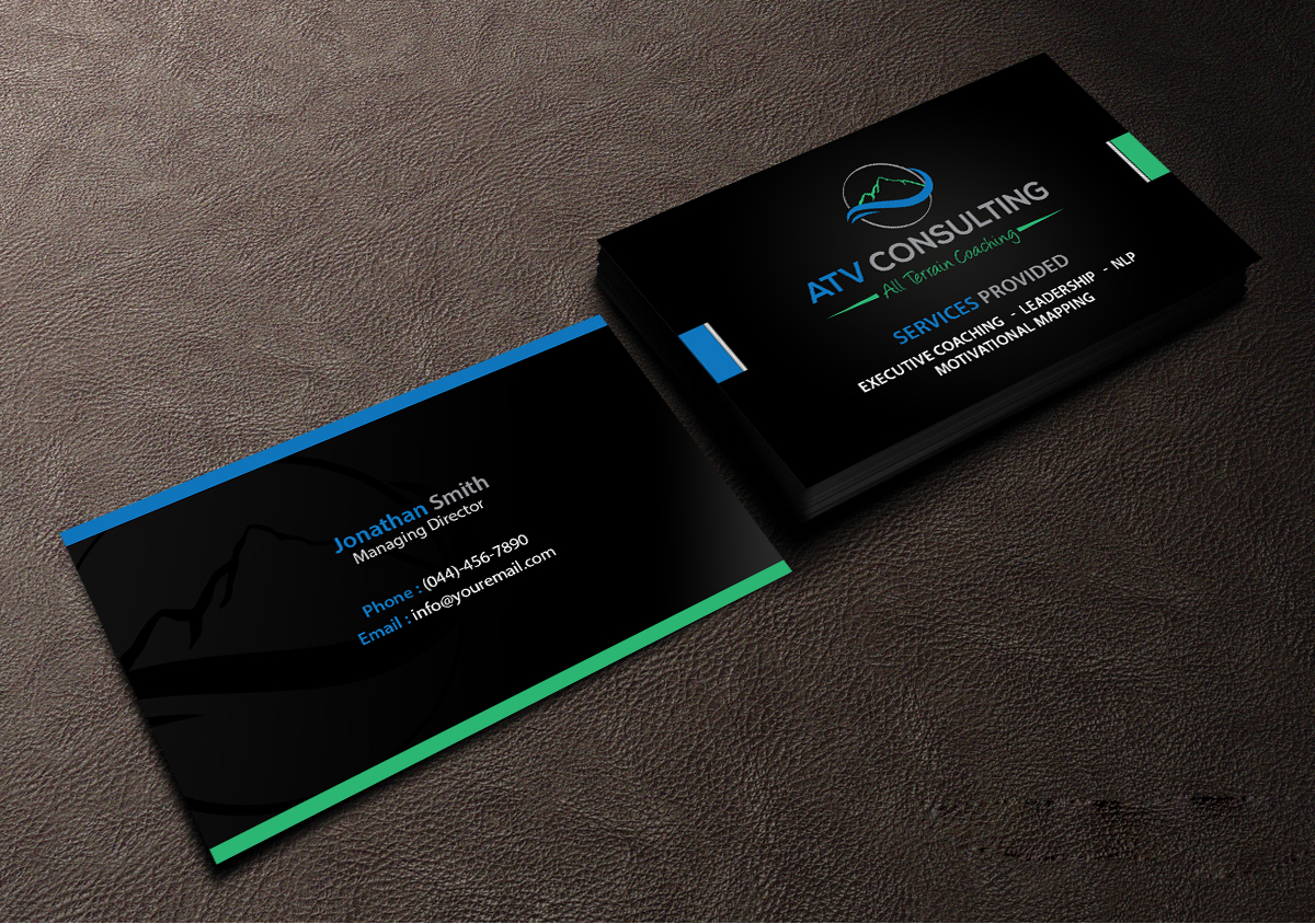 Business Card Design by Creations Box 2015 for ATV Consulting | Design #10867644