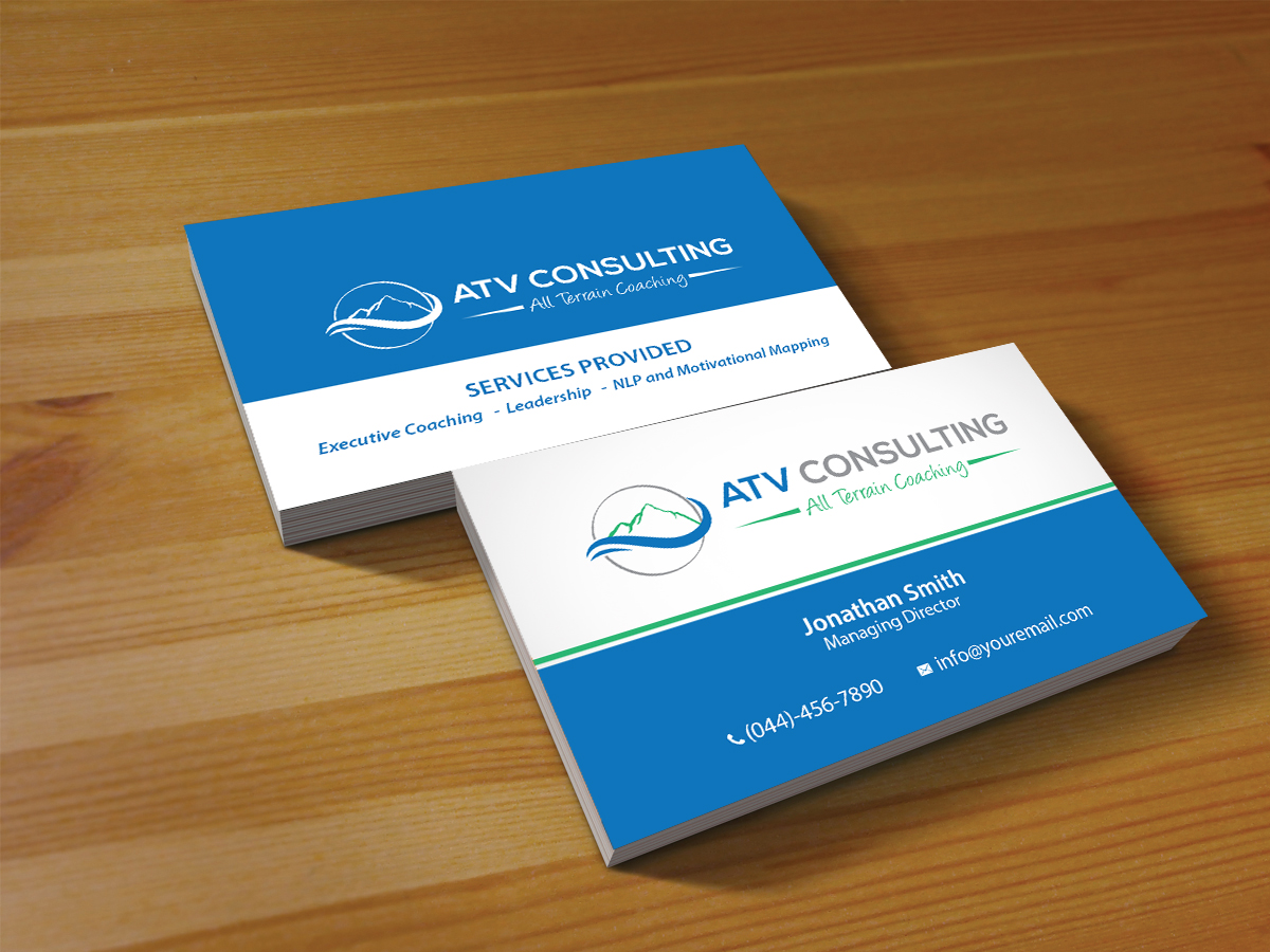 Business Card Design by Creations Box 2015 for ATV Consulting | Design #10867649