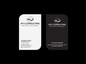 Business Card Design by Creations Box 2015 for ATV Consulting | Design: #10867650