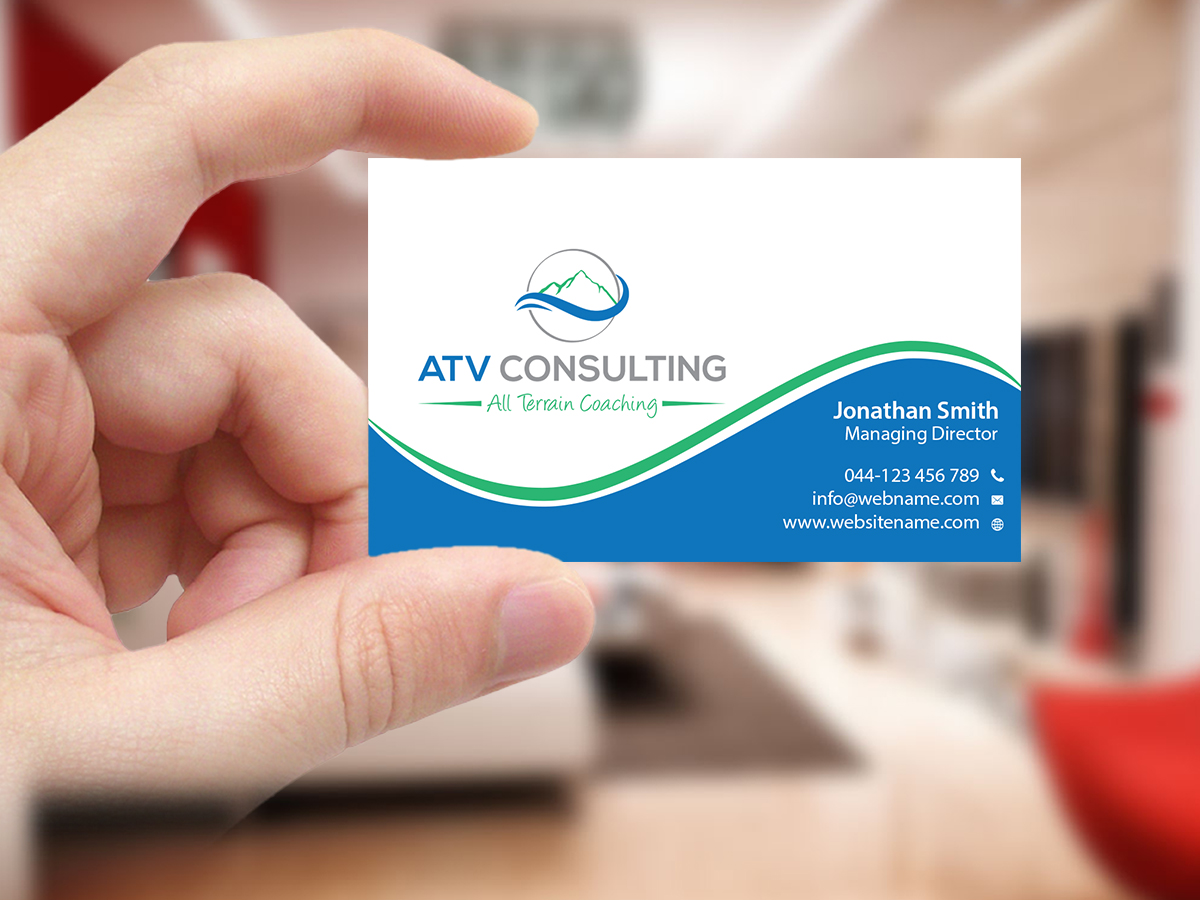 Business Card Design by Creations Box 2015 for ATV Consulting | Design #10867658