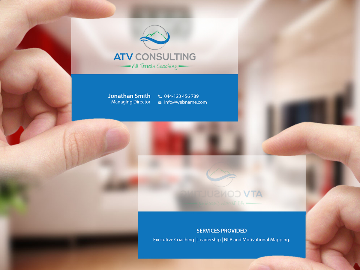 Business Card Design by Creations Box 2015 for ATV Consulting | Design #10867662