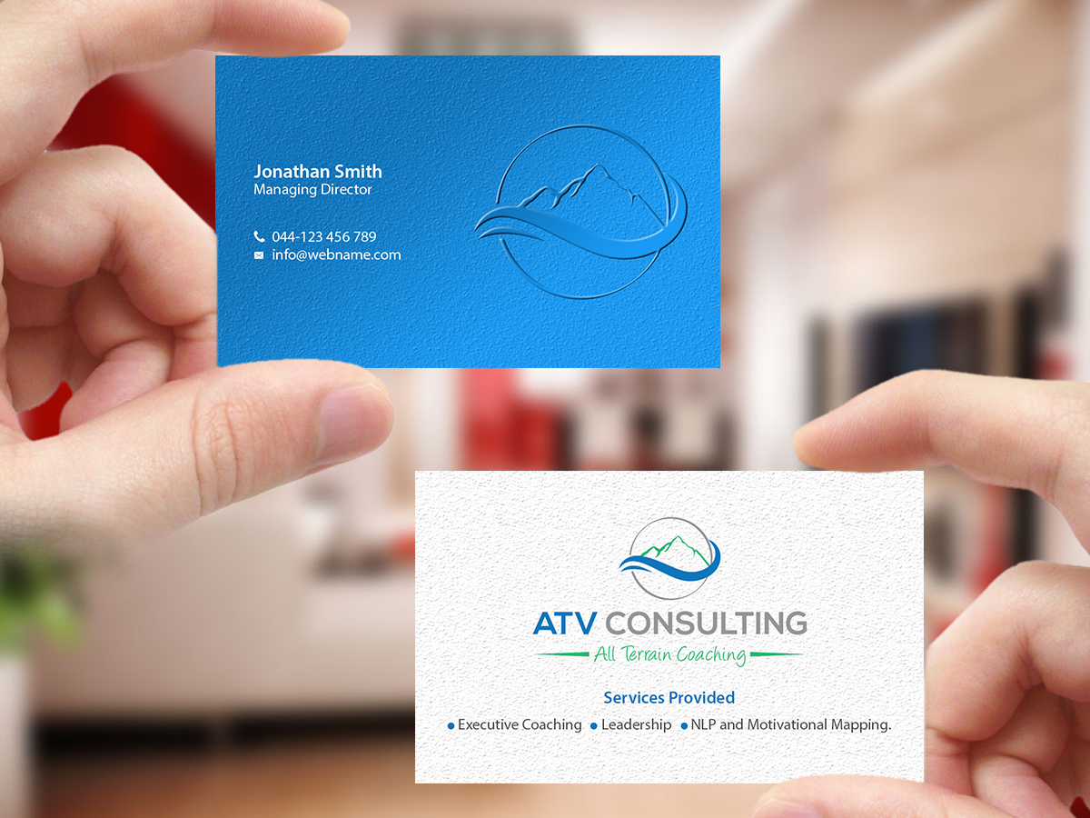 Business Card Design by Creations Box 2015 for ATV Consulting | Design #10867667