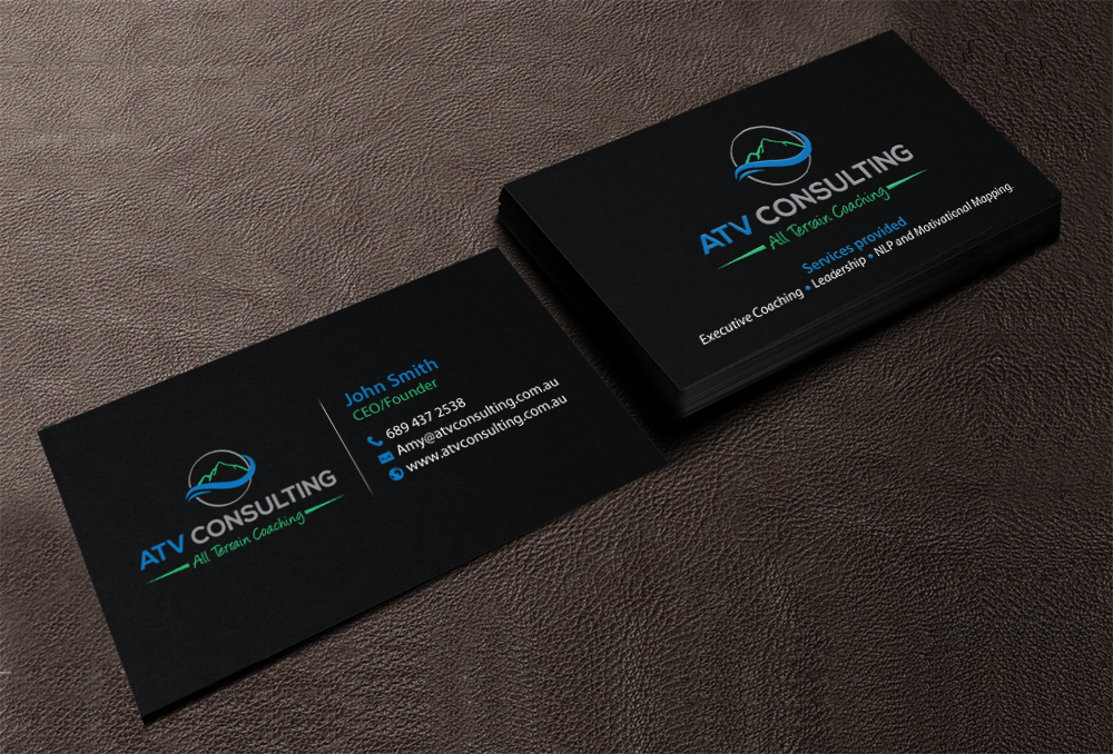 Business Card Design by chandrayaan.creative for ATV Consulting | Design #10862395
