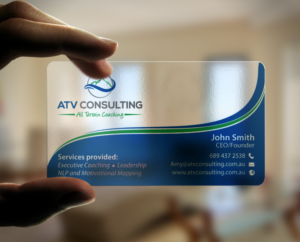 Business Card Design by chandrayaan.creative for ATV Consulting | Design: #10876687