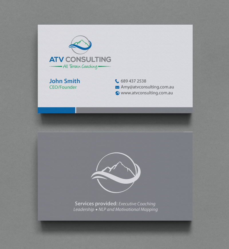 Design de Carte de Visite par chandrayaan.creative pour ATV Consulting | Design #10876688