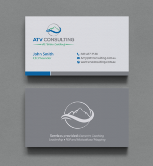 Business Card Design by chandrayaan.creative for ATV Consulting | Design: #10876688