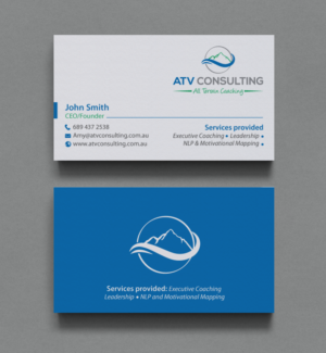 Business Card Design by chandrayaan.creative for ATV Consulting | Design: #10876689