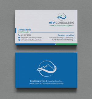 Business Card Design by chandrayaan.creative for ATV Consulting | Design: #10876690