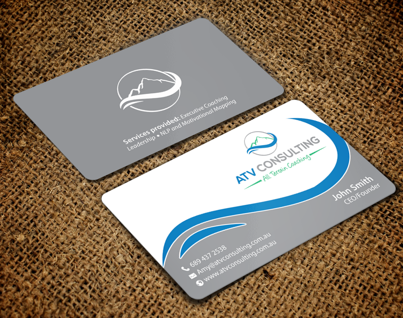 Design de Carte de Visite par chandrayaan.creative pour ATV Consulting | Design #10876695