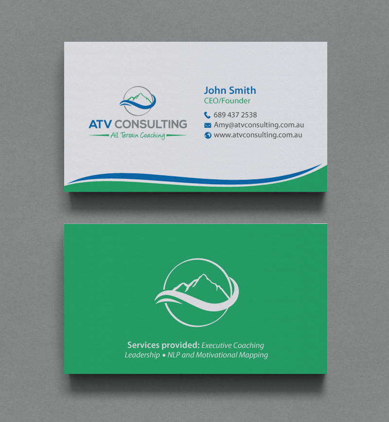 Business Card Design by chandrayaan.creative for ATV Consulting | Design #10876696