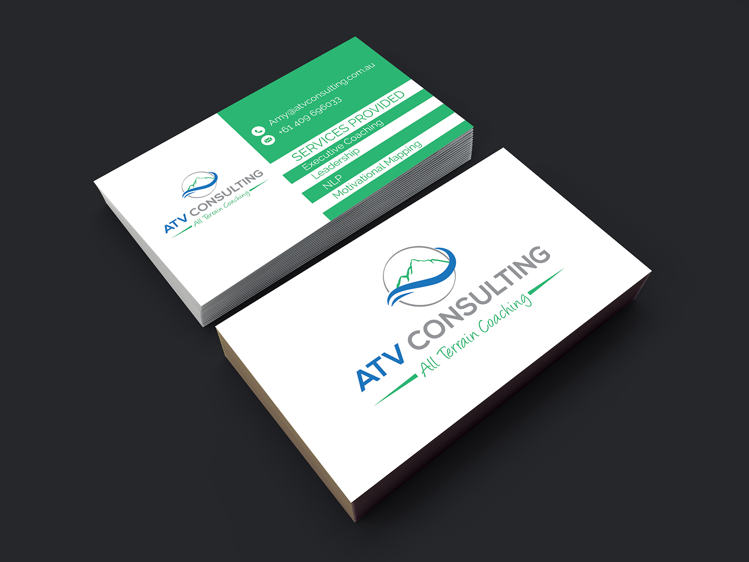 Business Card Design by alhemique1 for ATV Consulting | Design #10905556
