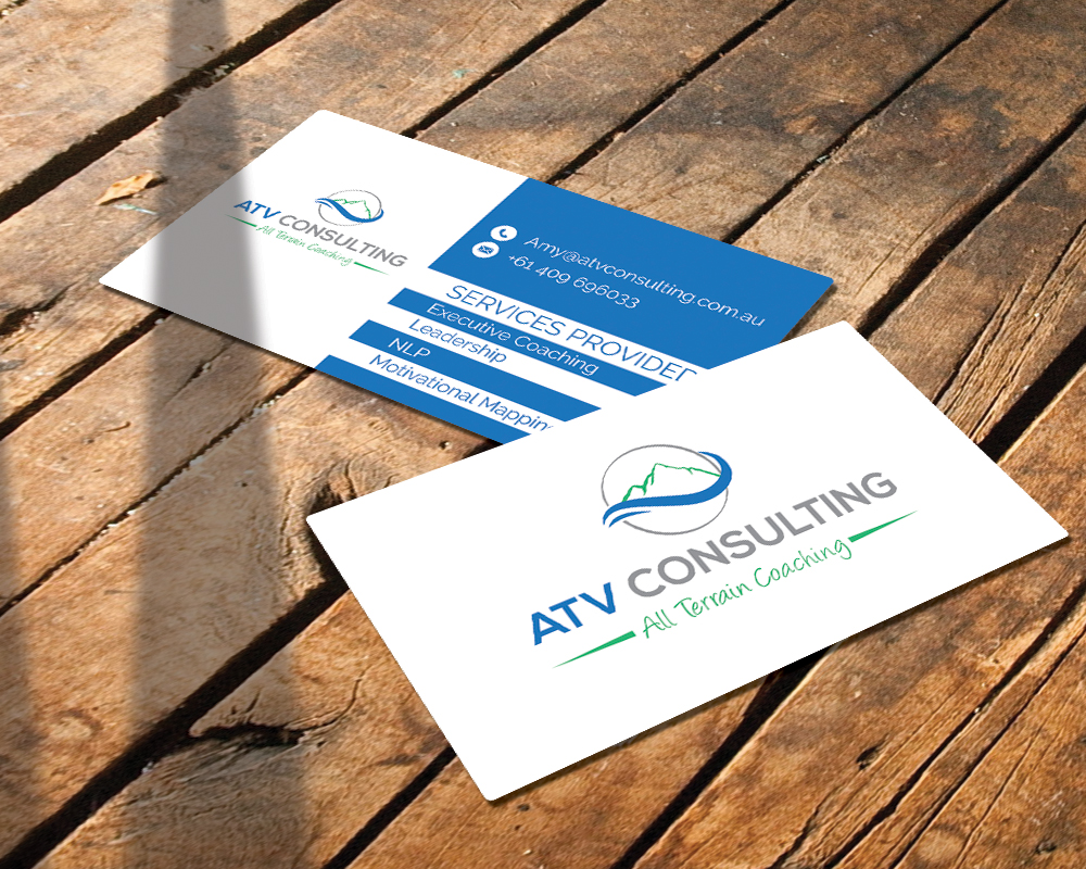 Business Card Design by alhemique1 for ATV Consulting | Design #10905559