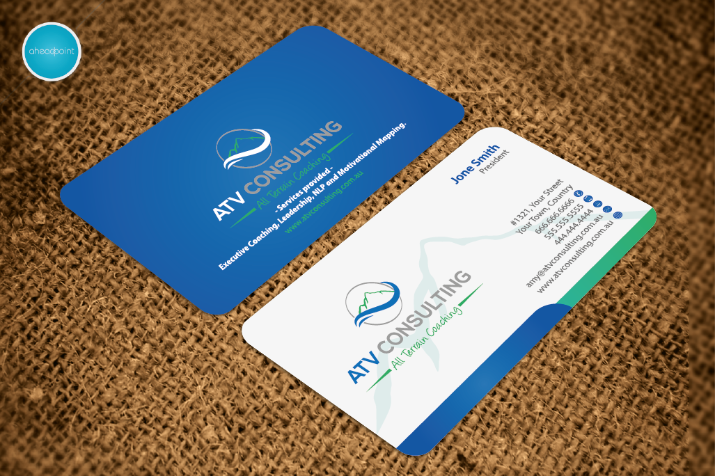 Business Card Design by aheadpoint for ATV Consulting | Design #10864578