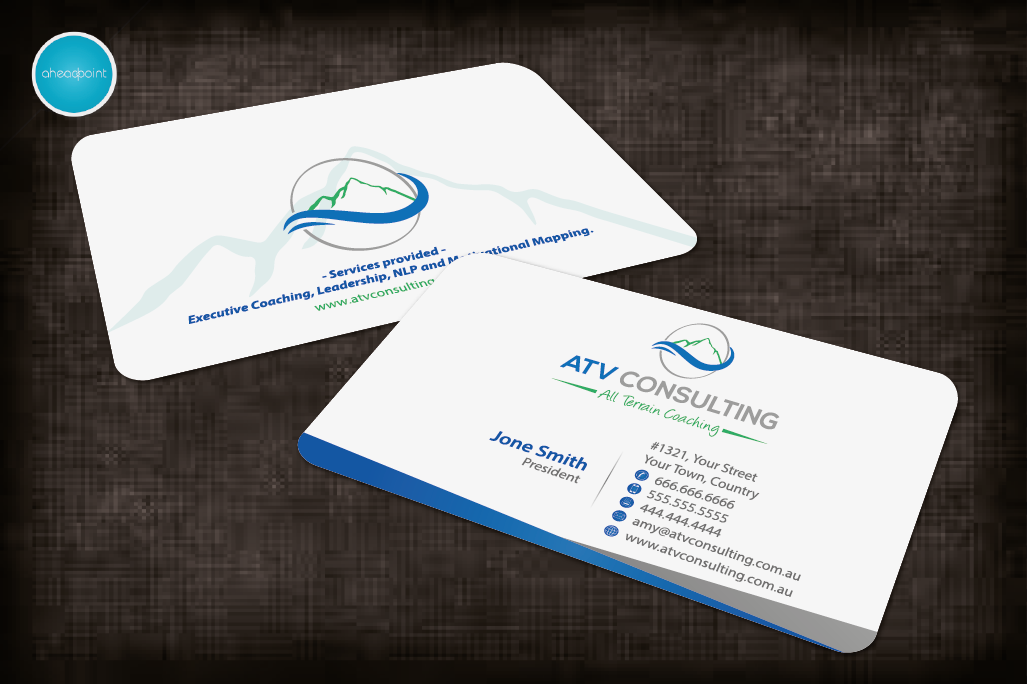 Business Card Design by aheadpoint for ATV Consulting | Design #10864617