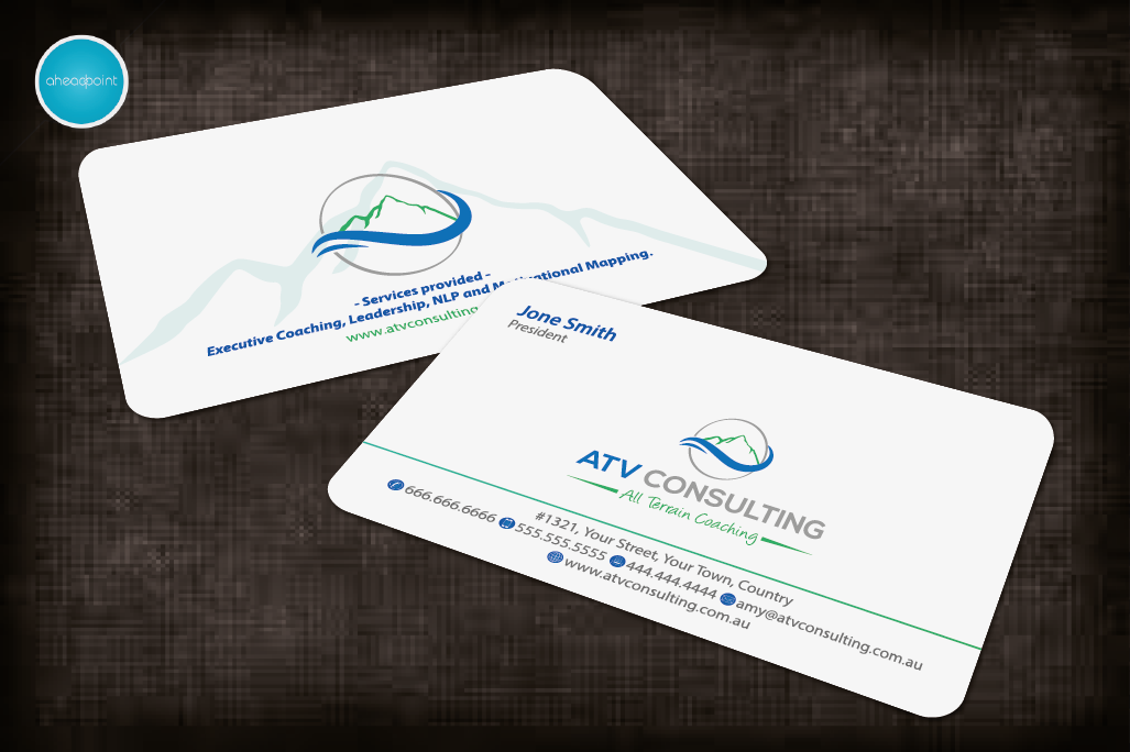 Business Card Design by aheadpoint for ATV Consulting | Design #10864662