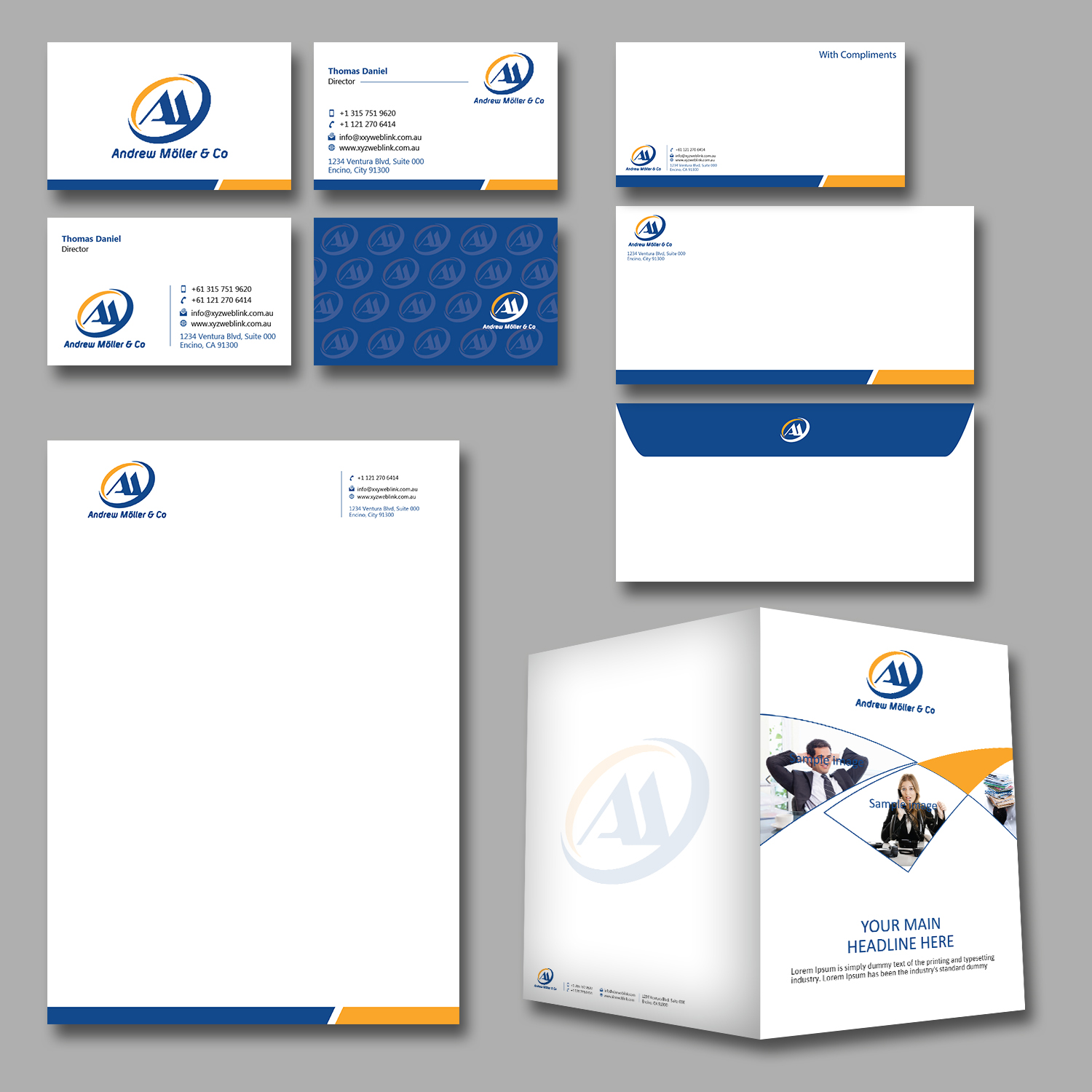 Stationery Design by kousik for Andrew Möller & Co | Design #10878855