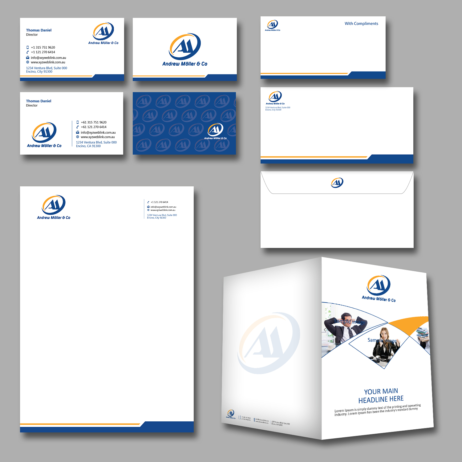 Stationery Design by kousik for Andrew Möller & Co | Design #10878880