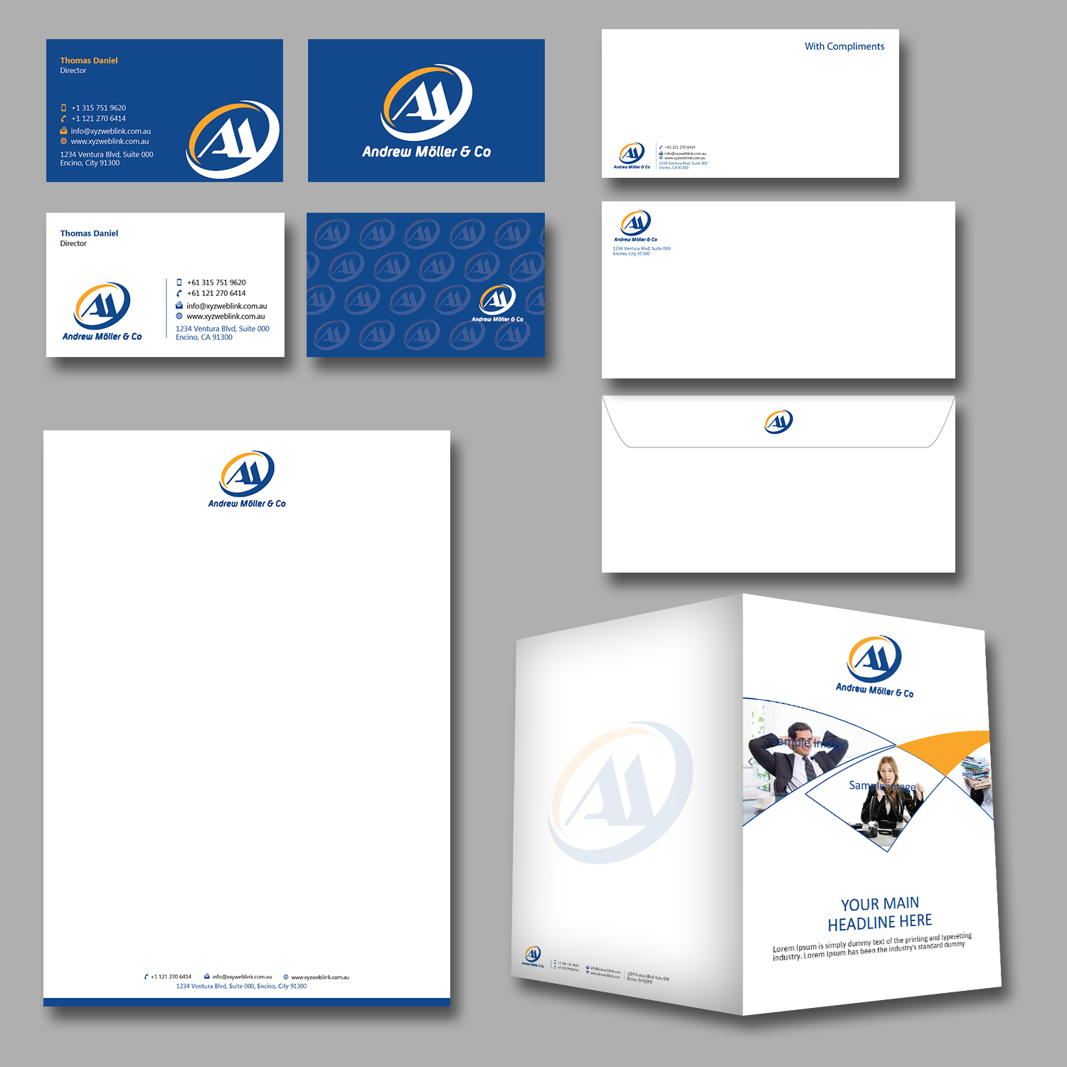 Stationery Design by kousik for Andrew Möller & Co | Design #10878896
