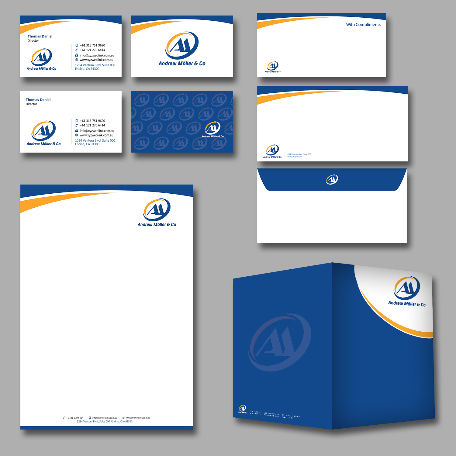Stationery Design by kousik for Andrew Möller & Co | Design #10878924