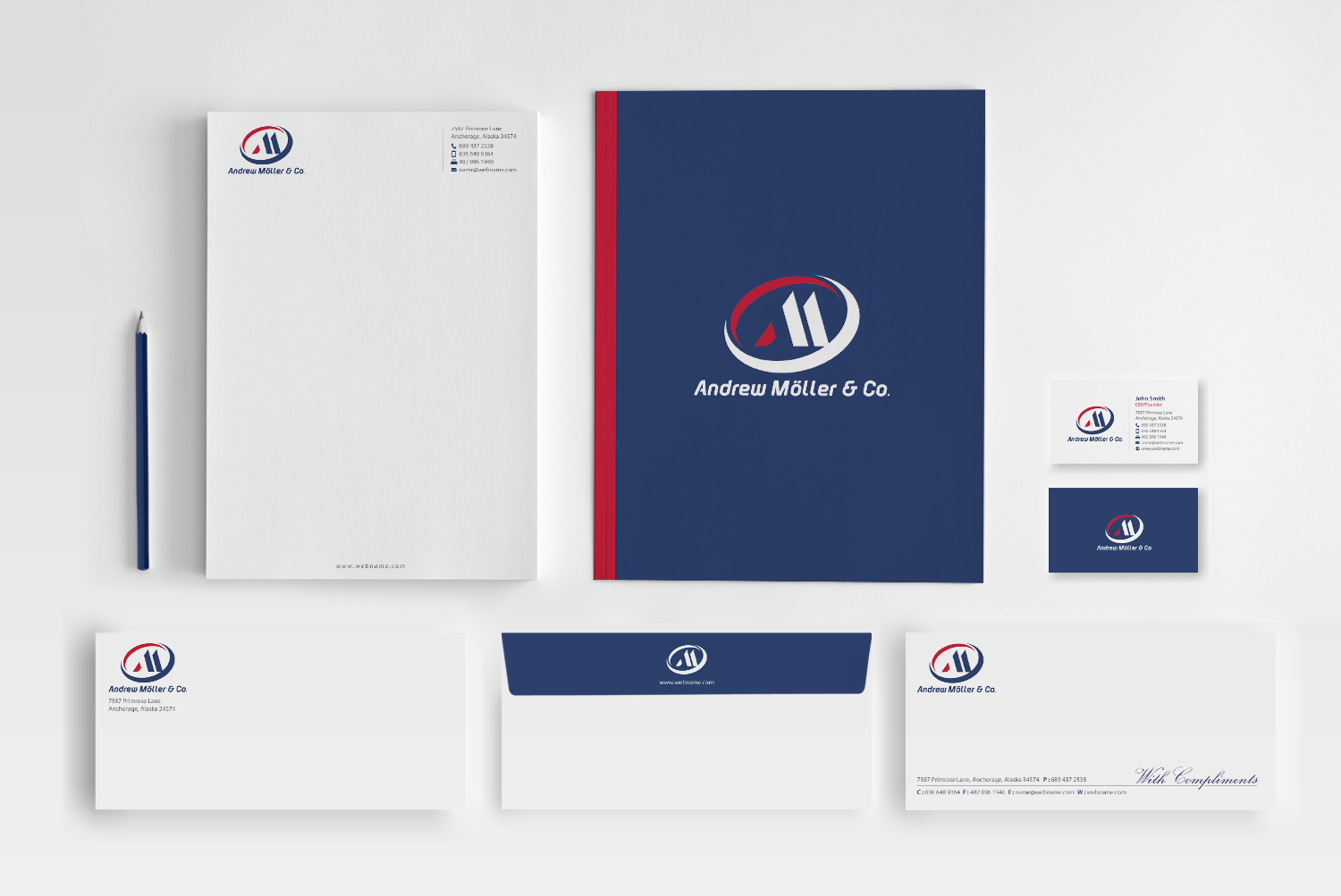 Stationery Design by chandrayaan.creative for Andrew Möller & Co | Design #10896772