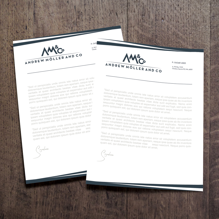 Stationery Design by Atec for Andrew Möller & Co | Design #10877198